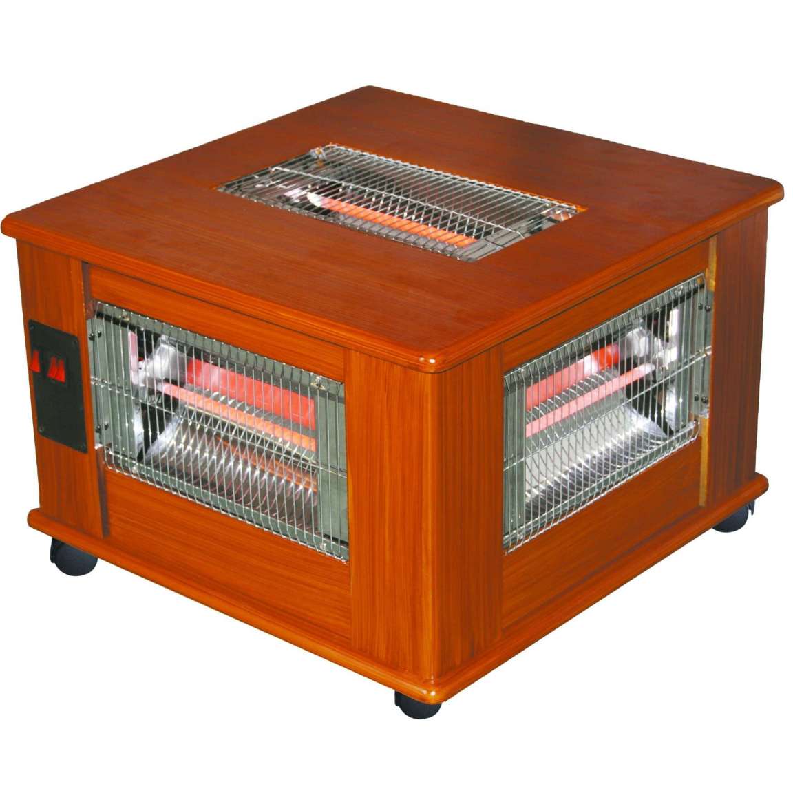 220v Room wooden cabinet heater with wheels